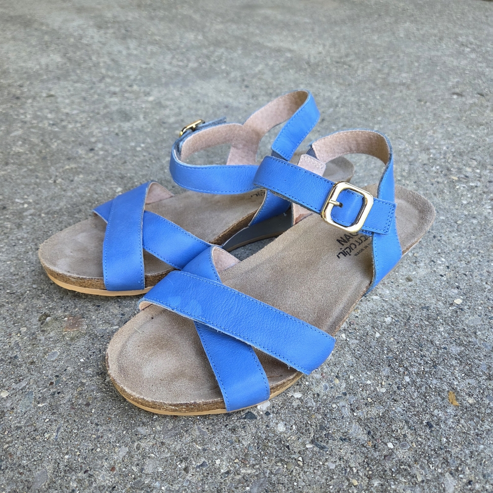 Blue Strappy Sandals, NAOT